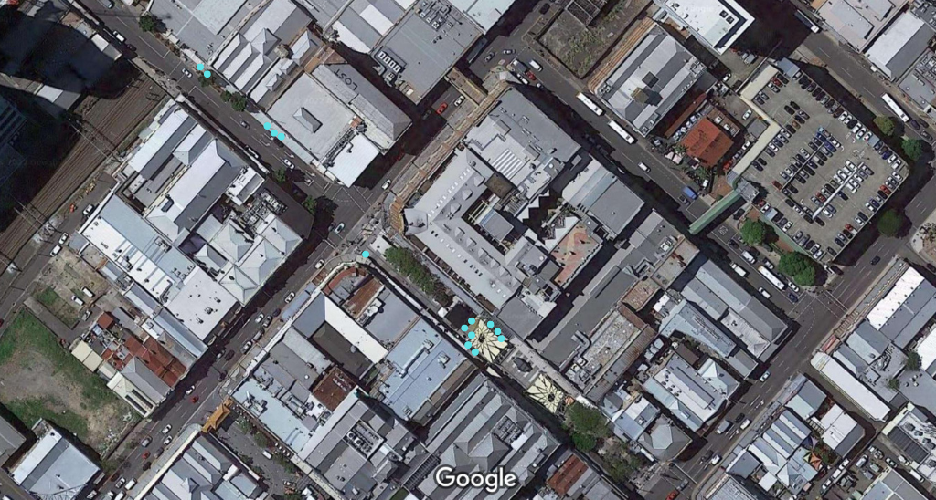 A map representing the amount of homeless individuals in Foritude Valley's center on the 19/10/22